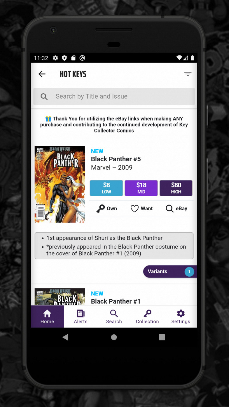 Key Collector Comics Database & Price Guide App  Featured Image for Version 