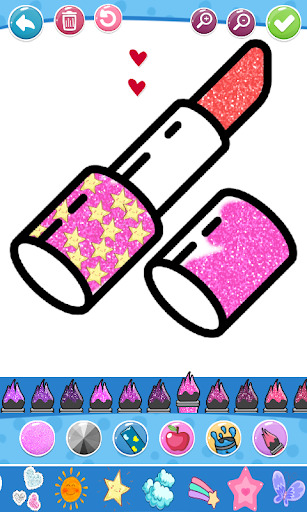Glitter Beauty Accessories Coloring and drawing  Featured Image