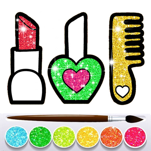 Glitter Beauty Accessories Coloring and drawing  Featured Image