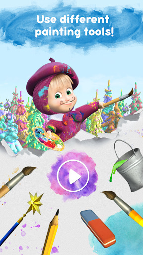 Masha and the Bear: Free Coloring Pages for Kids  Featured Image