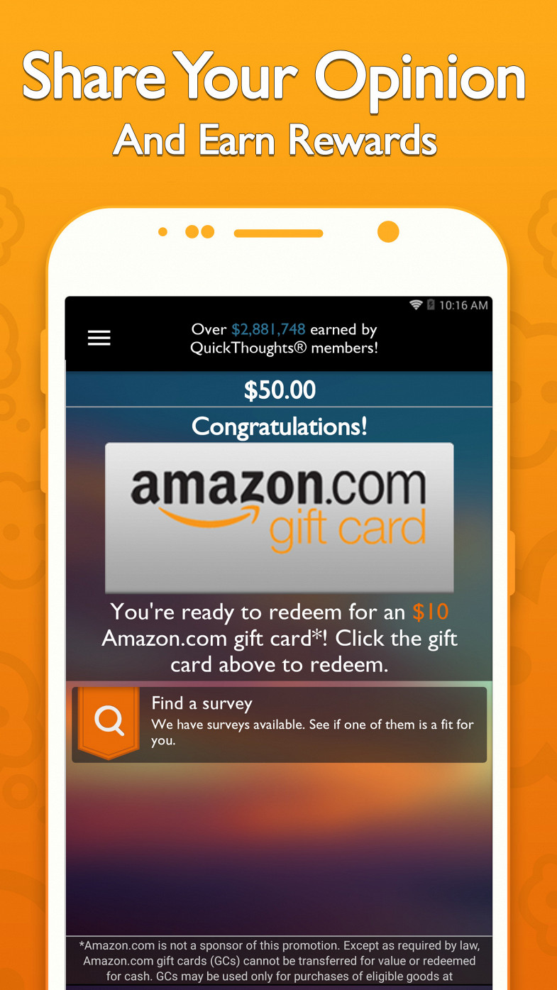 QuickThoughts: Take Surveys Earn Gift Card Rewards  Featured Image for Version 