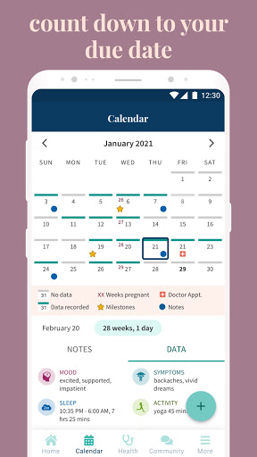 Ovia Pregnancy Tracker: Baby Due Date Countdown  Featured Image