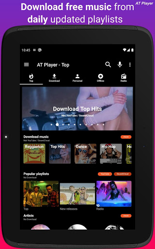 AT Player: Free Music Downloader & Player