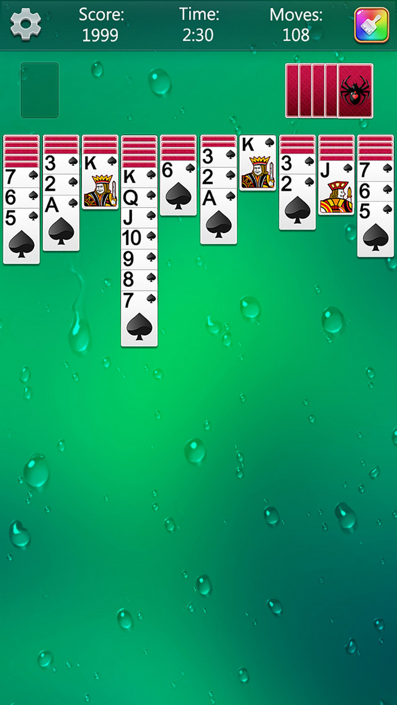 Spider Solitaire Fun Screenshots on iOS 