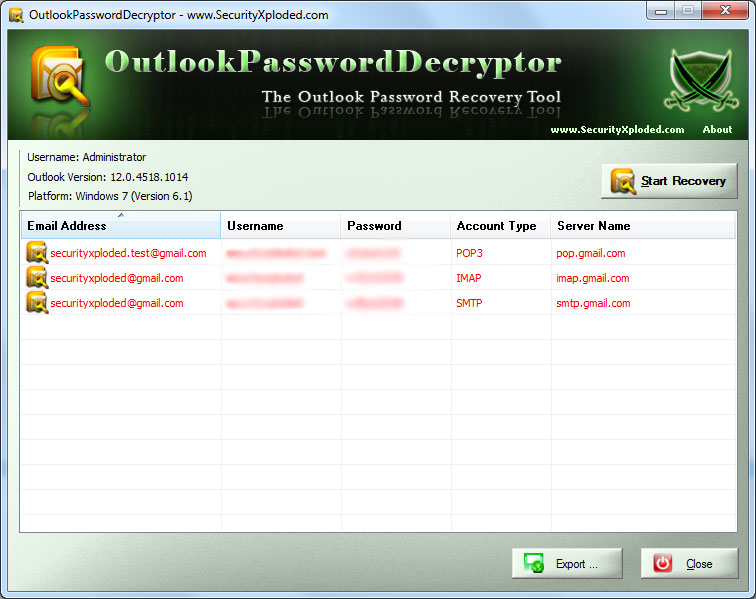 Outlook Password Decryptor 10.0 10.0 Featured Image