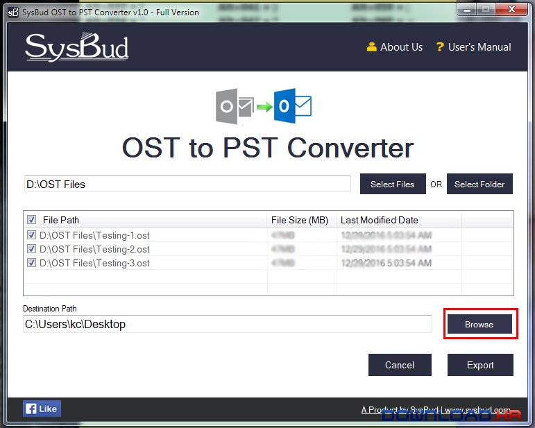 SysBud OST to PST Converter 1.0 1.0 Featured Image