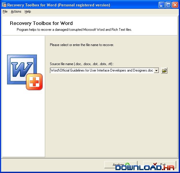 Recovery Toolbox for Word 2.5.0 2.5.0 Featured Image