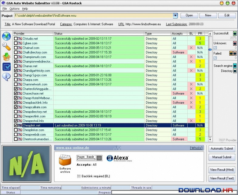 GSA Auto Website Submitter 4.91 4.91 Featured Image