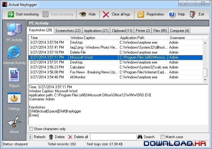 Actual Keylogger 3.2 3.2 Featured Image