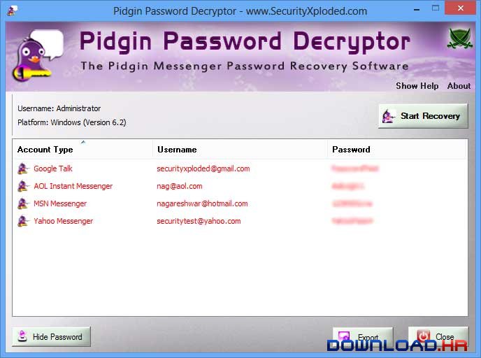 Password Decryptor for Pidgin 4.0 4.0 Featured Image