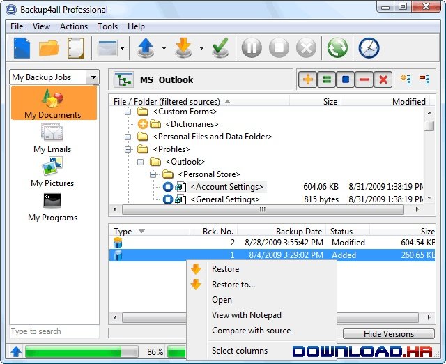 Backup4all Professional 8.7.310 8.7.310 Featured Image