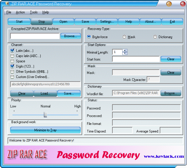 ZIP RAR ACE Password Recovery 2.70 2.70 Featured Image