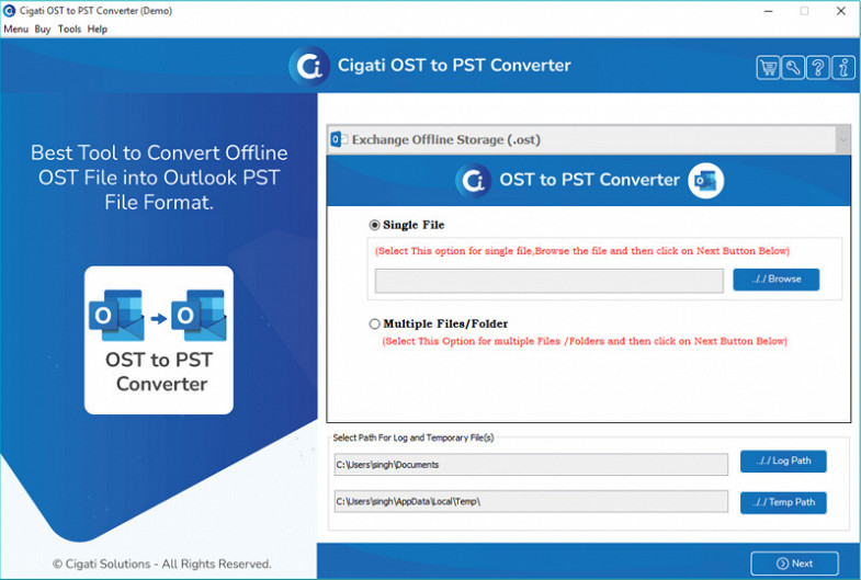 Cigati OST to PST Converter 22.5 22.5 Featured Image