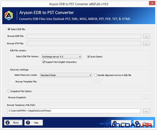 Aryson EDB to PST Converter 19.0 19.0 Featured Image