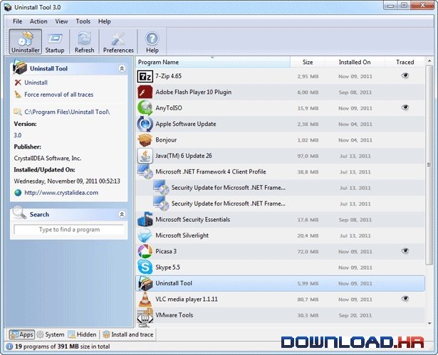 Uninstall Tool 3.7.2.5703 free downloads