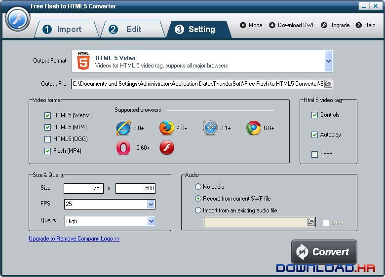 Free Flash to HTML5 Converter 3.8.0 3.8.0 Featured Image